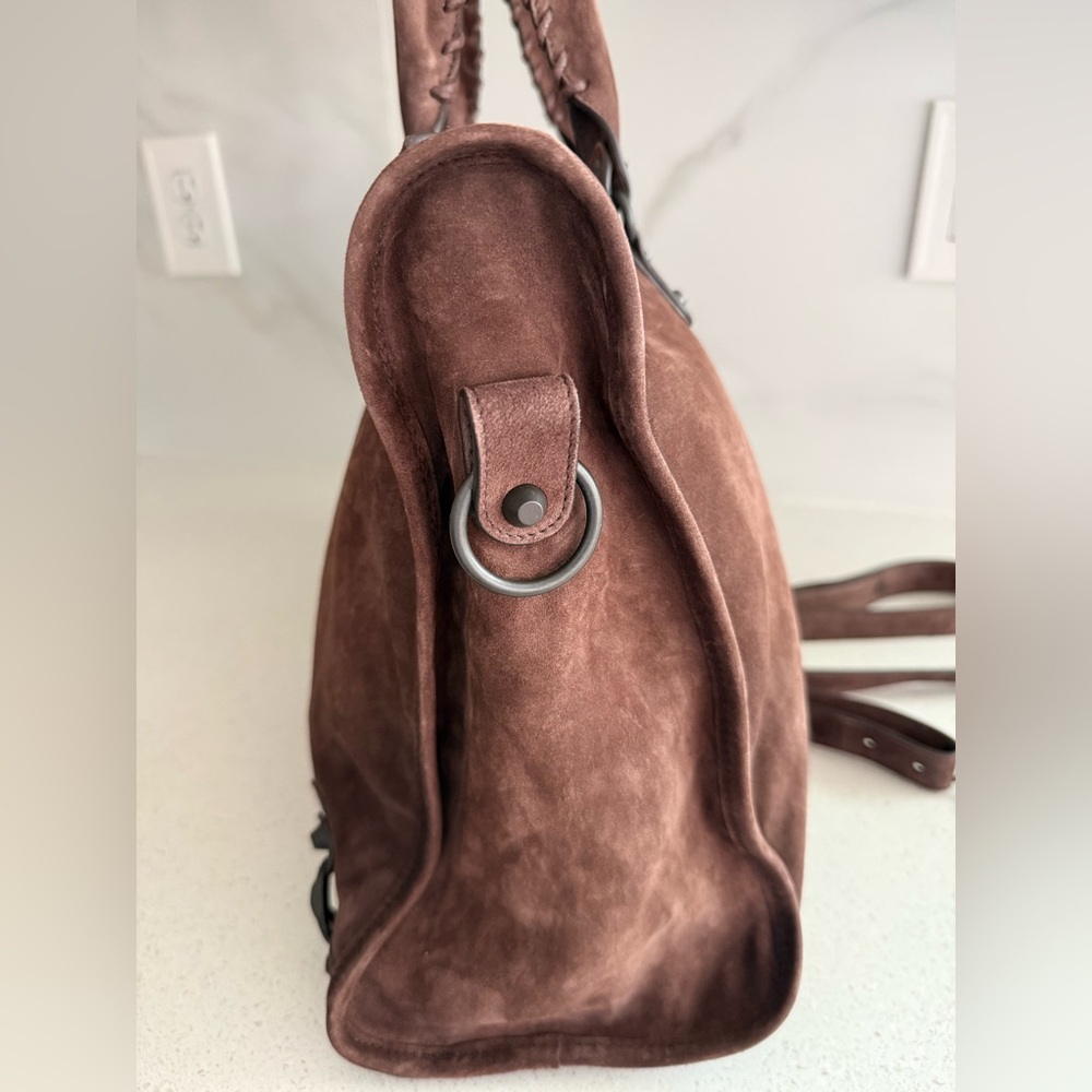 Balenciaga Le City Brown Suede Bag Large SOLD OUT - Picture 4 of 12